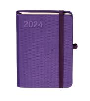 Okładka książki Kalendarz 2024 Rubi A6 fiolet TDW