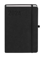 Okładka książki Kalendarz 2024 Sakura A5 czarny DNS