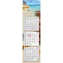 Opakowanie Kalendarz 2024 ścienny trójdzielny wąski płaski Sardynia