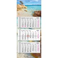 Opakowanie Kalendarz 2024 trójdzielny główka płaska Sardynia