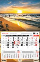 Opakowanie Kalendarz 2024 trójdzielny jednodzielny Bałtyk KTJ1-V.23