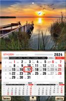 Opakowanie Kalendarz 2024 trójdzielny jednodzielny Mazury KTJ1-V.18