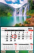 Opakowanie Kalendarz 2024 trójdzielny jednodzielny wodospad  KTJ1-V.25
