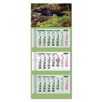 Opakowanie Kalendarz 2024 trójdzielny LUX wypukły Las