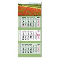 Opakowanie Kalendarz 2024 trójdzielny Lux wypukły Maki