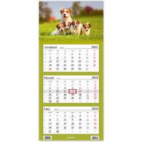 Opakowanie Kalendarz 2024 Trójdzielny Psy