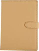 Opakowanie Kalendarz 2024 tygodniowy B5 z zapięciem flower ekoskóra kremowy