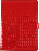 Opakowanie Kalendarz 2024 tygodniowy B5 z zapięciem krokodyl czerwony