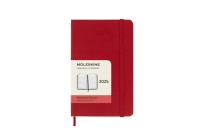 Opakowanie Kalendarz 2025 12M Moleskine P dzienny Scarlet Red 9x14
