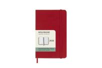 Opakowanie Kalendarz 2025 12M Moleskine P tygodniowy Scarlet Red 9x14