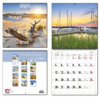 Opakowanie Kalendarz 2025 30x60 13 planszowy Polskie Pejzaże