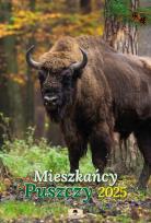 Okładka książki Kalendarz 2025 A3 ścienny Mieszkańcy Puszczy