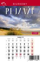 Okładka książki Kalendarz 2025 A5 biurkowy miesięczny Pejzaże