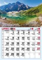 Okładka książki Kalendarz 2025 A5 biurkowy pionowy miesięczny