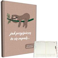 Opakowanie Kalendarz 2025 A5 dzienny sb/nd osobno Leniwiec