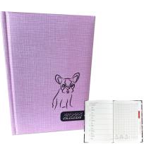 Opakowanie Kalendarz 2025 A5 tygodniowy Buldog Róż