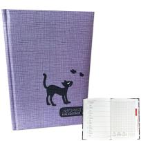 Opakowanie Kalendarz 2025 A5 tygodniowy Kot w śliwce