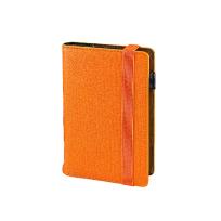 Opakowanie Kalendarz 2025 A6 dzienny na gumkę pomarańczowy KD41B-56