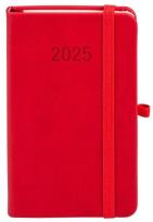 Okładka książki Kalendarz 2025 A6 Memofix TDW czerwony