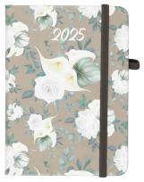 Opakowanie Kalendarz 2025 A6 tyg. Flamenco białe kwiaty