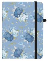 Opakowanie Kalendarz 2025 A6 tyg. Flamenco niebieskie kwiaty