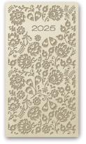 Okładka książki Kalendarz 2025 A6 tyg vivella relief BEŻOWY