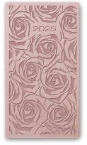 Okładka książki Kalendarz 2025 A6 tyg vivella relief PUDROWY RÓŻ