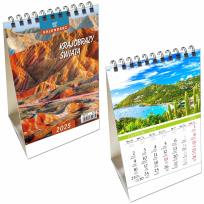 Opakowanie Kalendarz 2025 biurkowy pion Krajobrazy świata