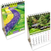 Opakowanie Kalendarz 2025 biurkowy pion Ogrody