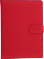 Opakowanie Kalendarz 2025 Ekoskóra A5 tygodniowy z zapięciem czerwony