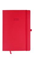 Opakowanie Kalendarz 2025 FLEX A5 tygodniowy czerwony KKA5TF