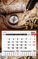 Okładka książki Kalendarz 2025 jednodzielny 3XL Antyczna Mapa