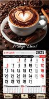 Okładka książki Kalendarz 2025 jednodzielny mini z mag. Kawa