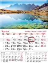 Okładka książki Kalendarz 2025 jednodzielny Staw