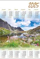 Opakowanie Kalendarz 2025 Jednoplanszowy Góry (10szt)