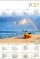 Opakowanie Kalendarz 2025 Jednoplanszowy Jesień (10szt)