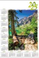 Opakowanie Kalendarz 2025 Jednoplanszowy Widok (10szt)