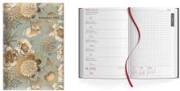 Opakowanie Kalendarz 2025 książkowy A5 tygodniowy złote kwiaty SK1