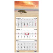 Opakowanie Kalendarz 2025 LUX Trójdzielny Sawanna