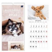 Opakowanie Kalendarz 2025 motywacyjny 22x46cm Koty