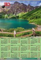 Opakowanie Kalendarz 2025 plakatowy B1 listwowany Tatry KP-B1 VP.12