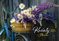 Opakowanie Kalendarz 2025 ścienny albumowy Kwiaty