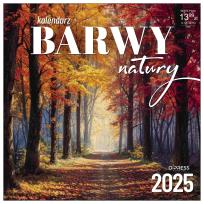Okładka książki Kalendarz 2025 Ścienny Barwy Natury