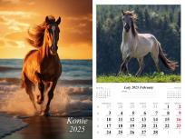 Opakowanie Kalendarz 2025 ścienny Konie