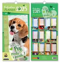 Opakowanie Kalendarz 2025 ścienny planer Psy