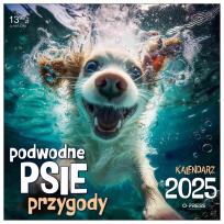 Opakowanie Kalendarz 2025 Ścienny Podwodne Psie Przygody