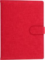 Opakowanie Kalendarz 2025 Sztruks A5 tygodniowy z zapięciem czerwony