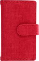 Opakowanie Kalendarz 2025 Sztruks B6 dzienny z zapięciem czerwony