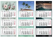 Opakowanie Kalendarz 2025 trojdzielny 31x70,5cm mix TOP2000