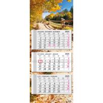 Opakowanie Kalendarz 2025 trójdzielny główka płaska Krajobraz